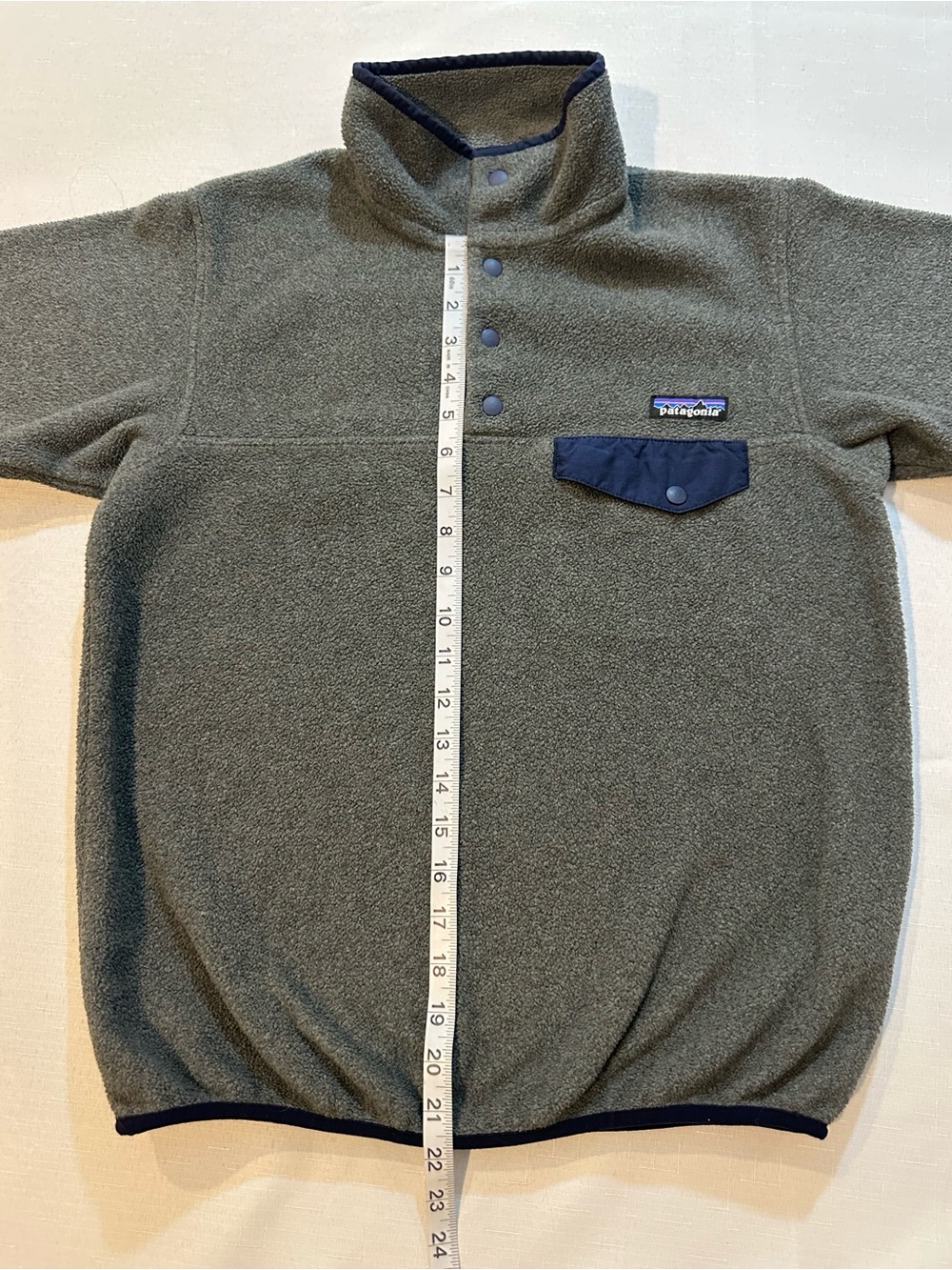 Patagonia Synchilla Snap-T Fleece Pullover Gray Navy Women’s XS - Picture 6 of 12